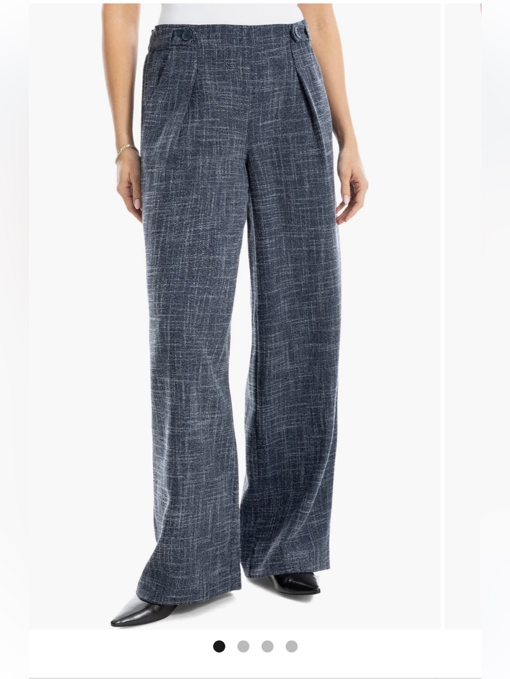 ❤️ Max Studio Soft Pleaded Wide Leg Trousers-